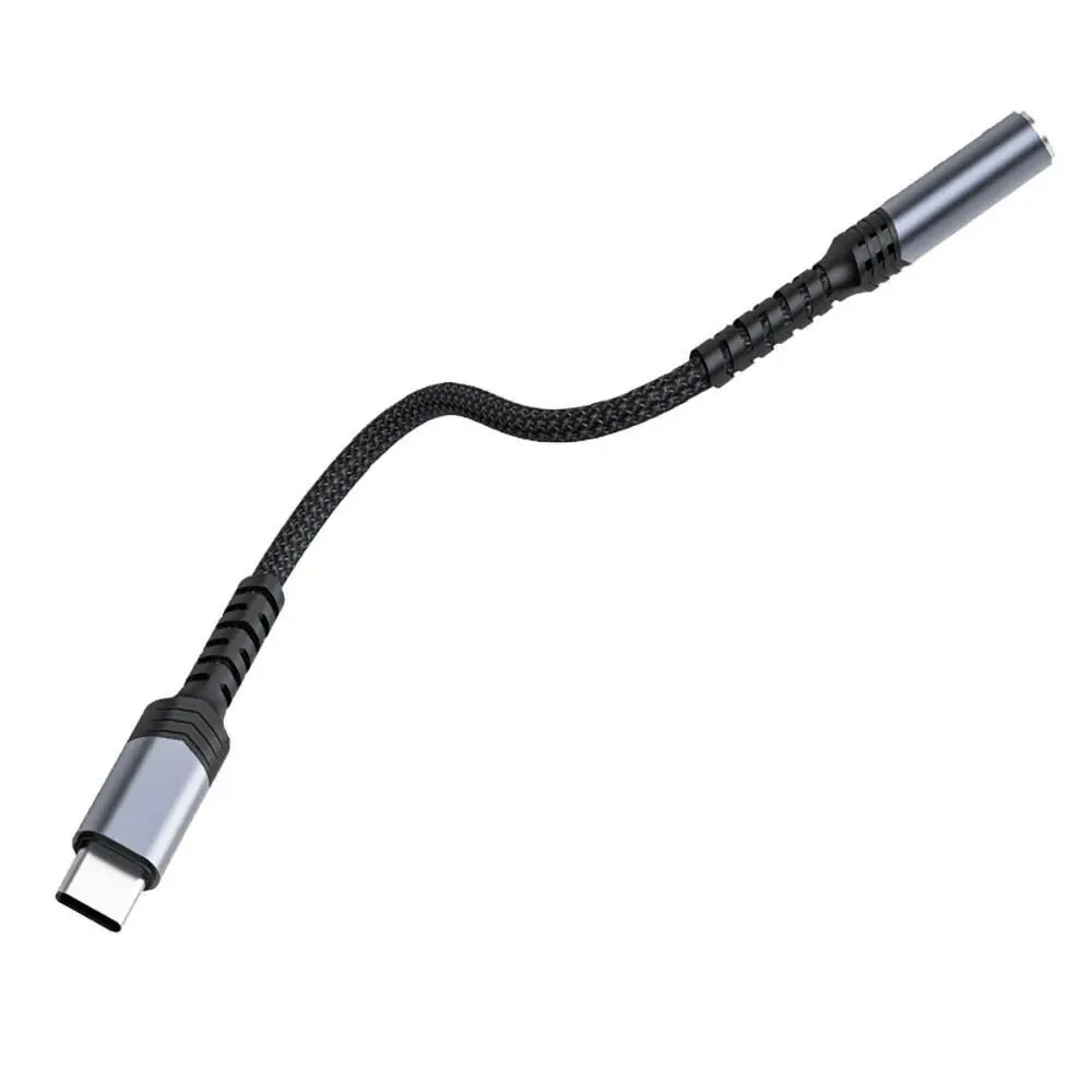 Recci RDS-A25 3.5 mm - Type-C Ses Kablosu, Alüminyum ve Naylon Dokuma
