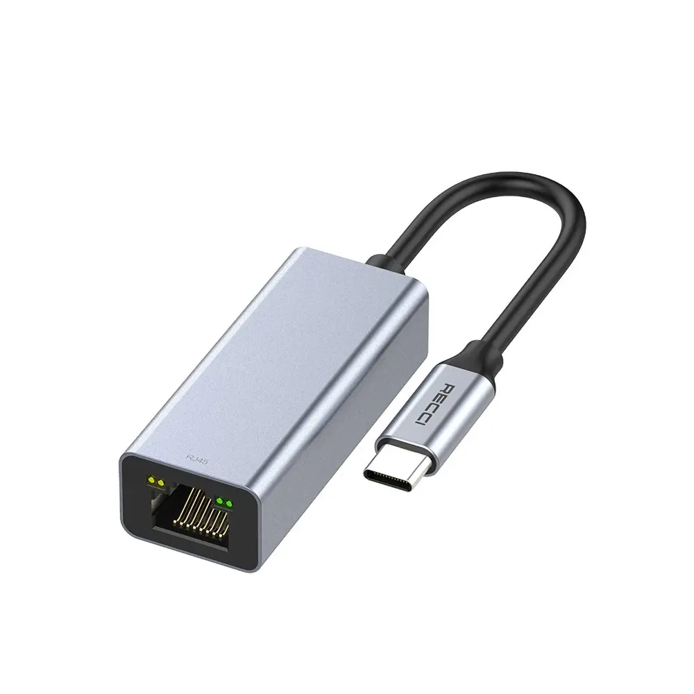 Recci RH10 RJ45 to Type-C Ethernet Dönüştürücü Kablo, 100 Mbps