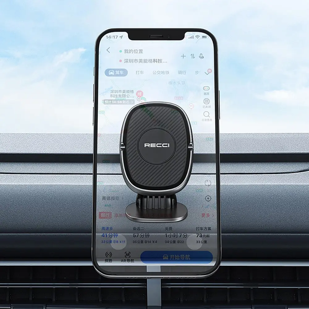 Recci RHO-C18 Manyetik 360 Derece Dönebilen Araç Telefon Tutucu