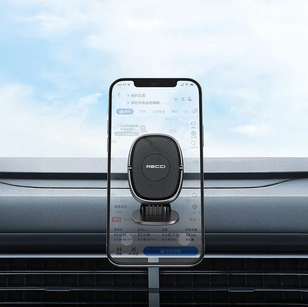 Recci RHO-C18 Manyetik 360 Derece Dönebilen Araç Telefon Tutucu