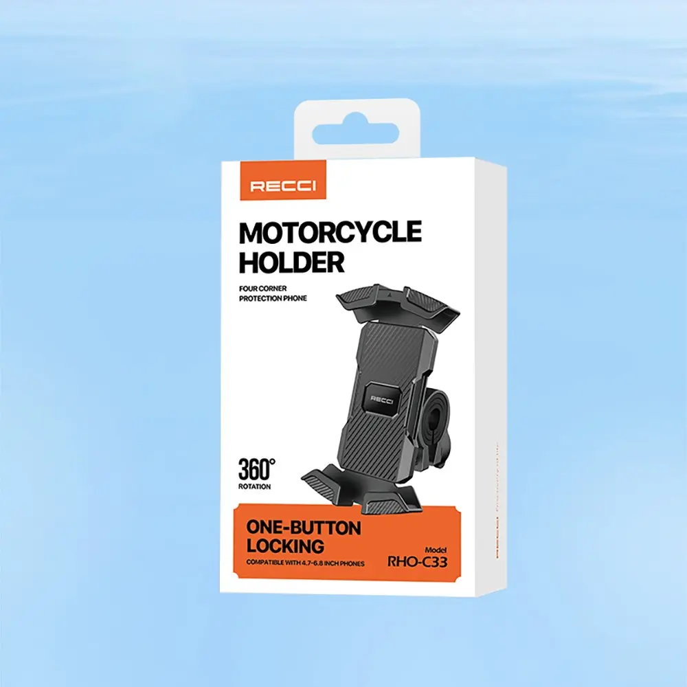 Recci RHO-C33 360° Dönebilen Motosiklet ve Bisiklet Telefon Tutucu
