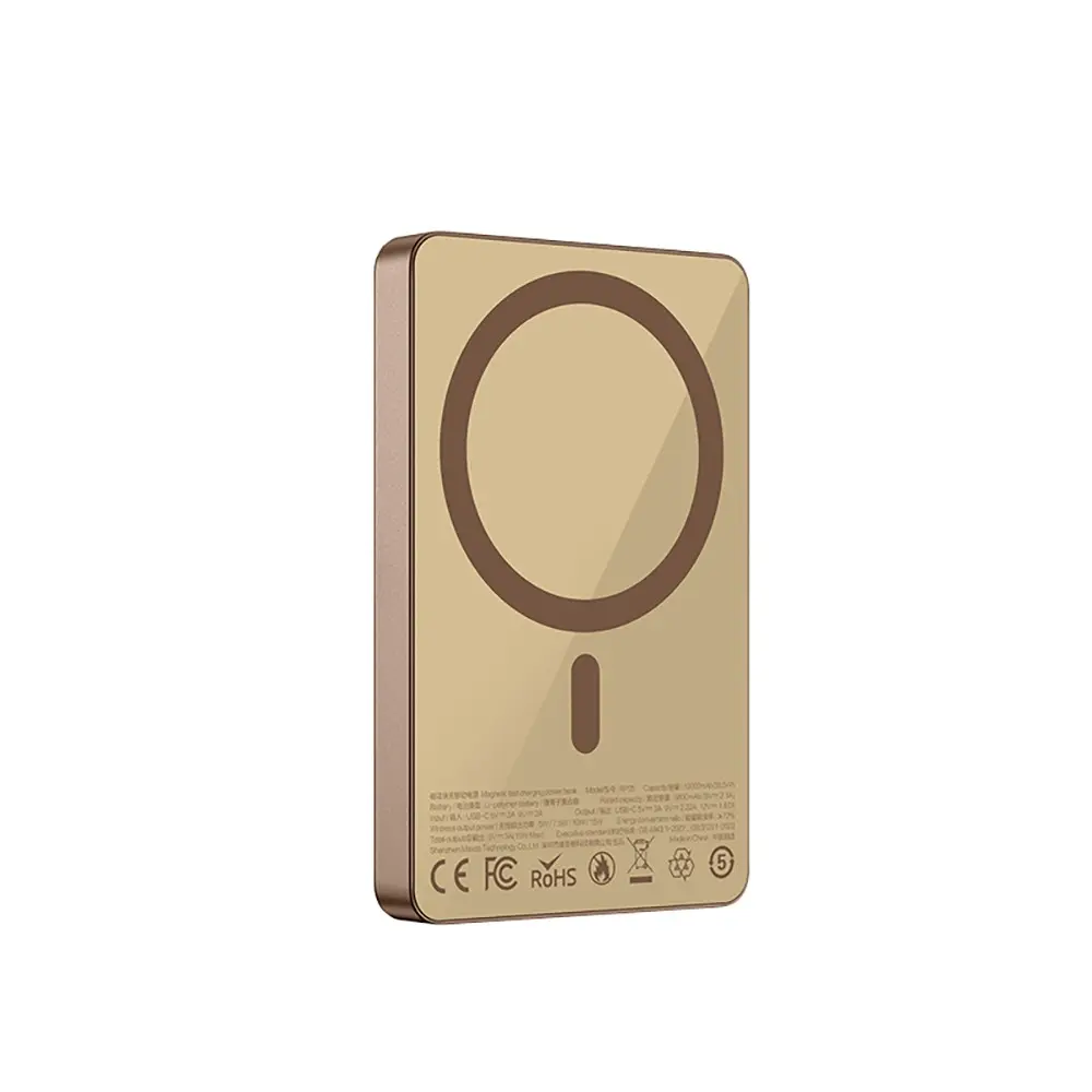 Recci RP35 10000mAh PD 20W Kablosuz Şarjlı Powerbank, LED Göstergeli