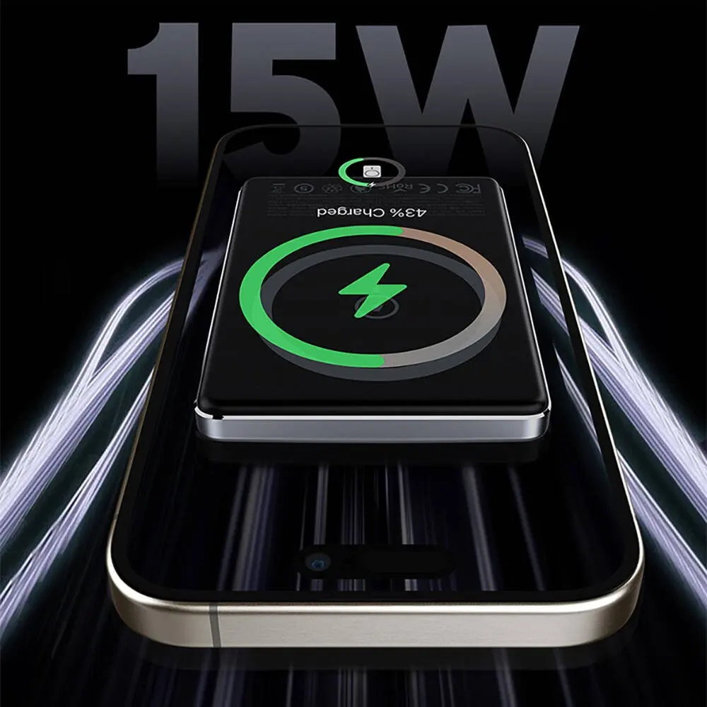 Recci RPB-W20 20W PD ve 15W Kablosuz Şarjlı Powerbank 4900mAh