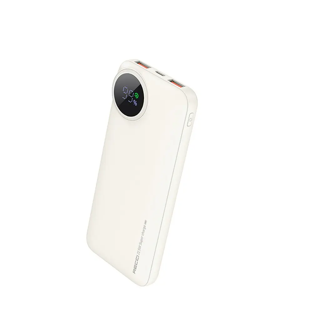 Recci RPB-P48 10000 mAh Powerbank, 22.5W ve PD 20W Hızlı Şarj
