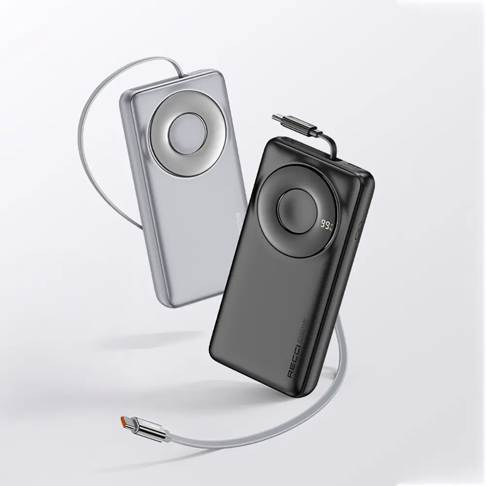 Recci RPB-P72 20.000mAh 65W Type-C Kablolu Powerbank