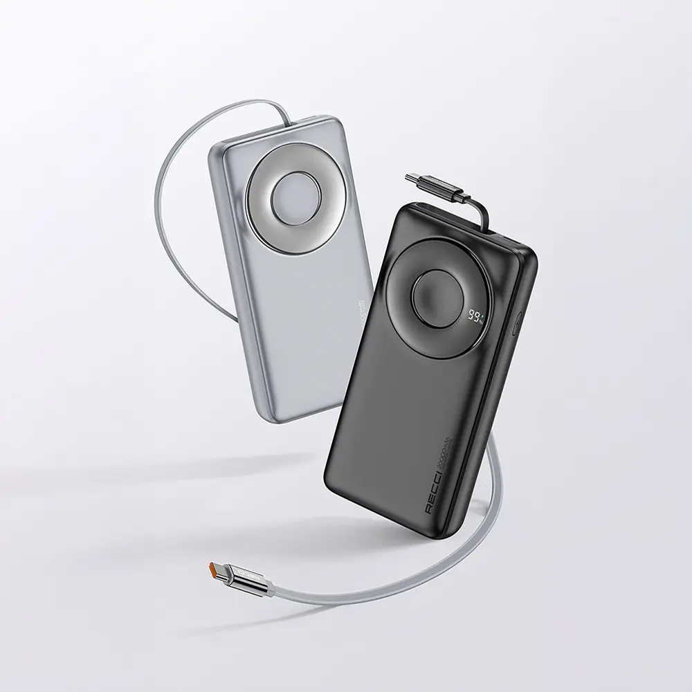 Recci RPB-P72 20.000mAh 65W Type-C Kablolu Powerbank