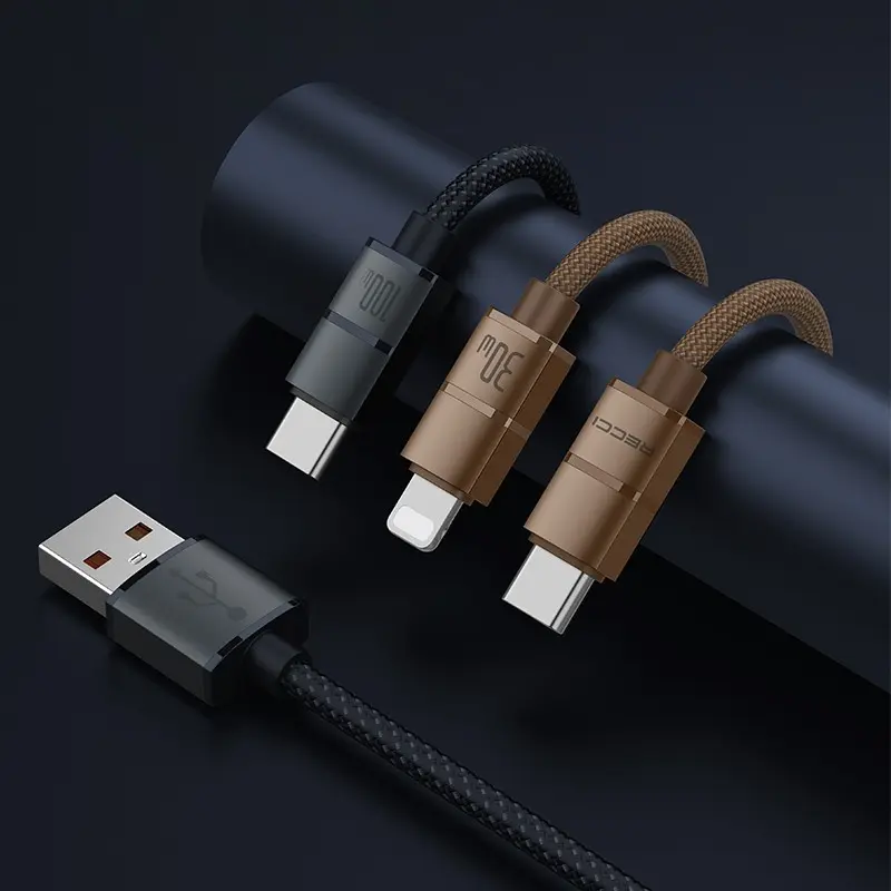Recci RS08CC Warrior Type-C to Type-C 100W Şarj ve Data Kablosu 1.2 m