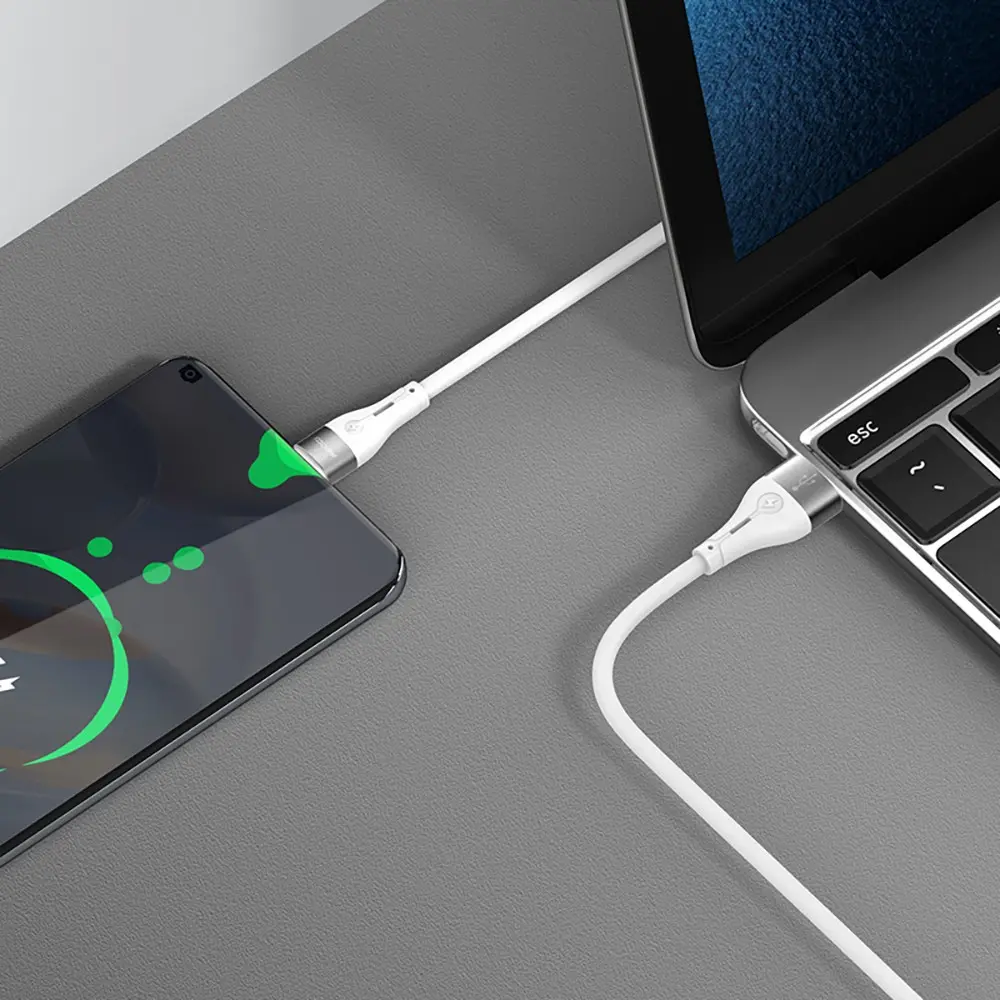 Recci RS11C Swift USB-A to Type-C Şarj ve Data Kablosu, 3A, 1 m