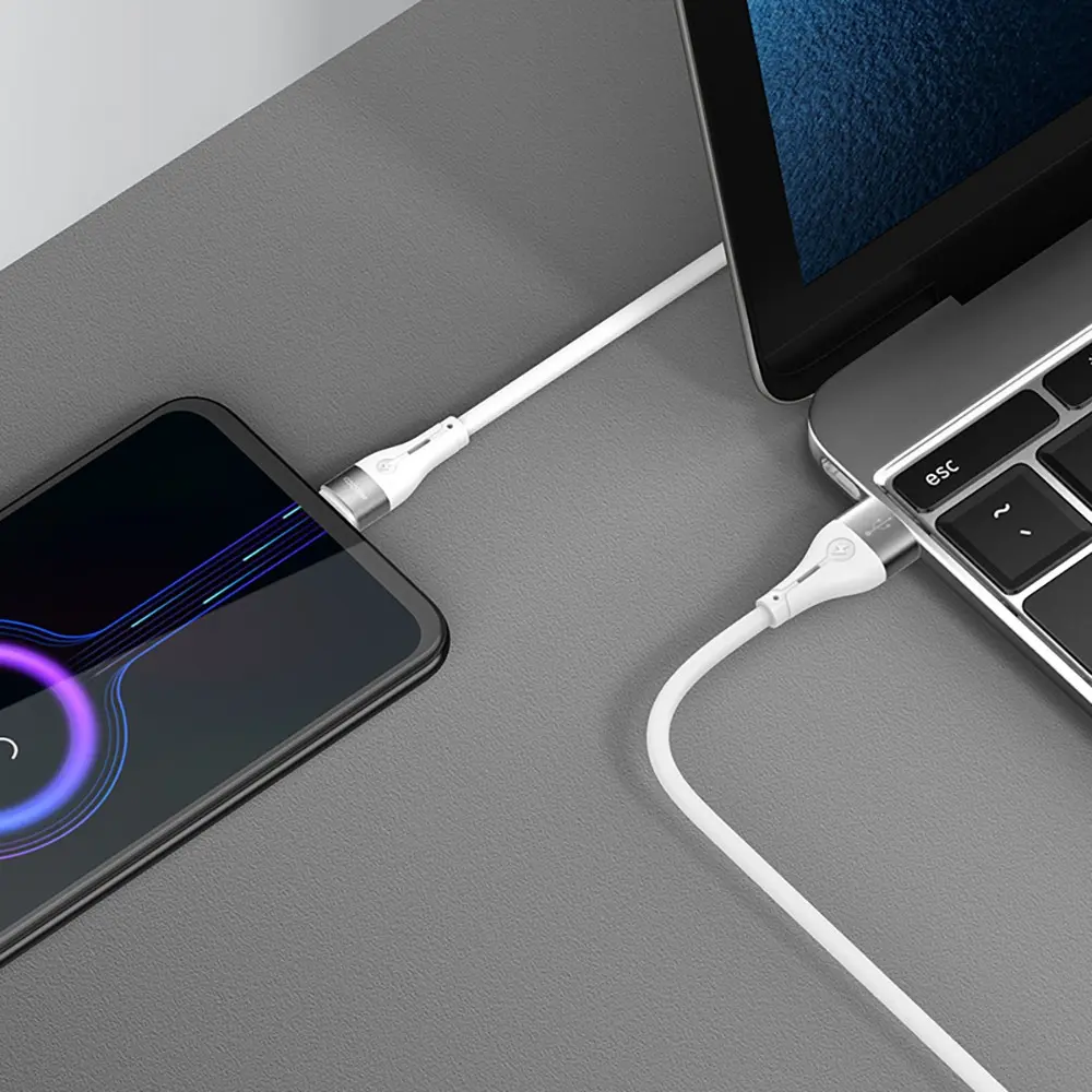 Recci RS11C Swift USB-A to Type-C Şarj ve Data Kablosu, 3A, 1 m