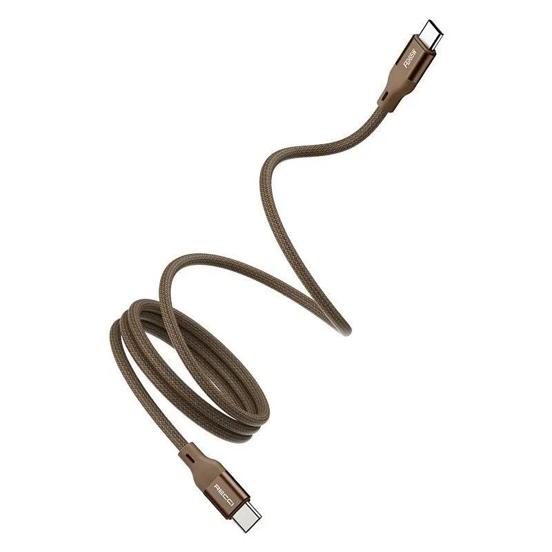 Recci RS23CC Type-C to Type-C PD 65W Şarj ve Data Kablosu, 1 m