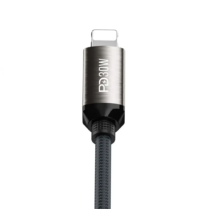 Recci RS35CL Type-C to Lightning PD 30W Örgülü Şarj Kablosu, 1 m