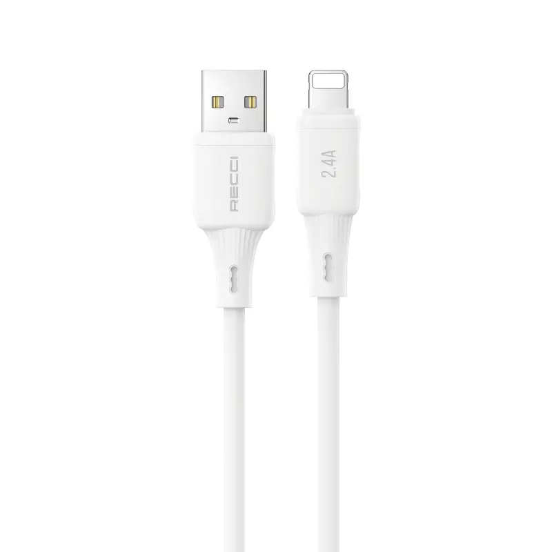 Recci RS52L USB-A to Lightning Şarj ve Data Kablosu, 2.4A, 1 m