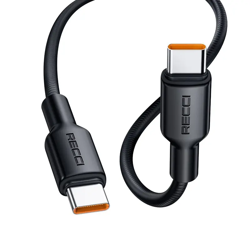 Recci RS56CC Type-C to Type-C 100W PD Şarj ve Data Kablosu, 1.2 m