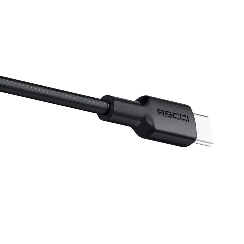 Recci RS56CC Type-C to Type-C 100W PD Şarj ve Data Kablosu, 1.2 m
