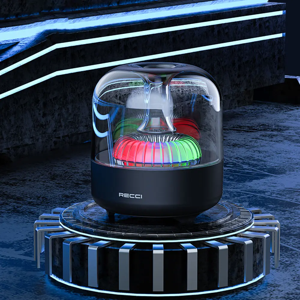 Recci RSK-W31 Amber Bluetooth 5.0 Hoparlör, RGB Işıklı ve 5W