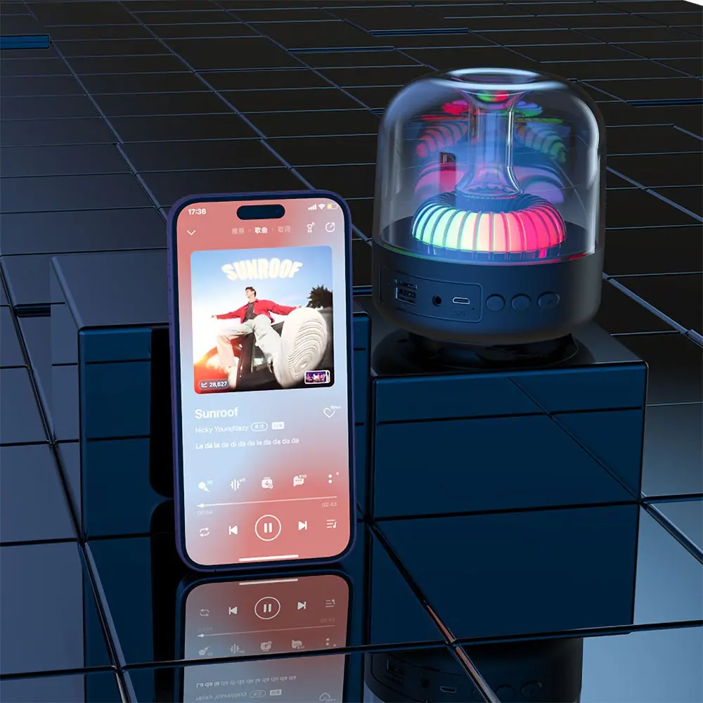 Recci RSK-W31 Amber Bluetooth 5.0 Hoparlör, RGB Işıklı ve 5W