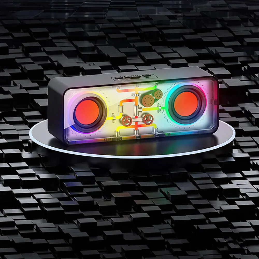 Recci RSK-W38 Space Station Bluetooth Hoparlör, RGB Işıklı ve FM Radyolu