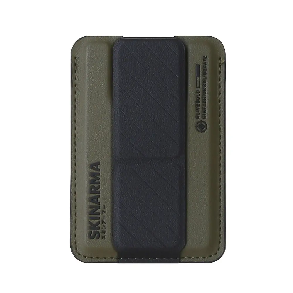 SkinArma Kado 2 Hazneli Manyetik Standlı Kartlık, MagSafe Uyumlu