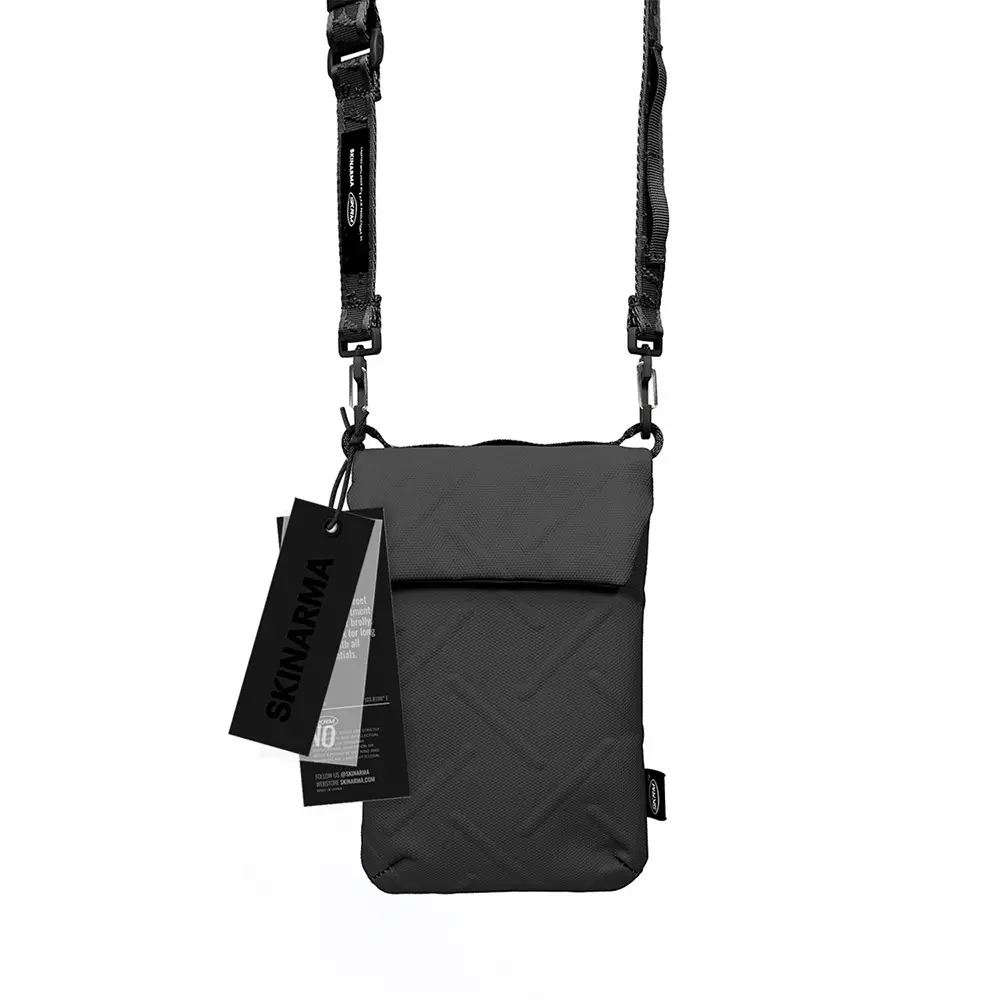 Skinarma Sling Pouch Juno Cross-Hatch Desenli Naylon Çapraz Vücut Çantası