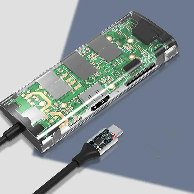 Wiwu Alpha 731HP Type-C Hub, USB 3.0 ve HDMI Çıkışlı