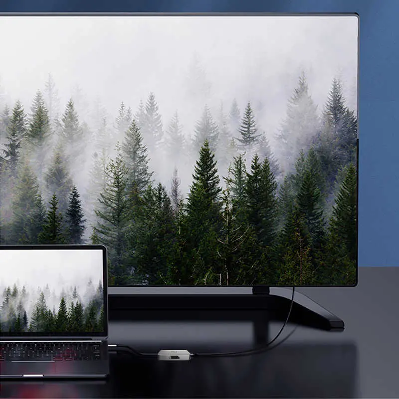 Wiwu Alpha A20VH Type-C Hub, VGA ve HDMI Çıkışlı, 4K 30 Hz