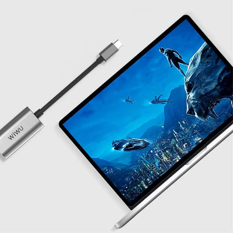 Wiwu Alpha Type-C to VGA Dönüştürücü Adaptör, Alüminyum Gövde