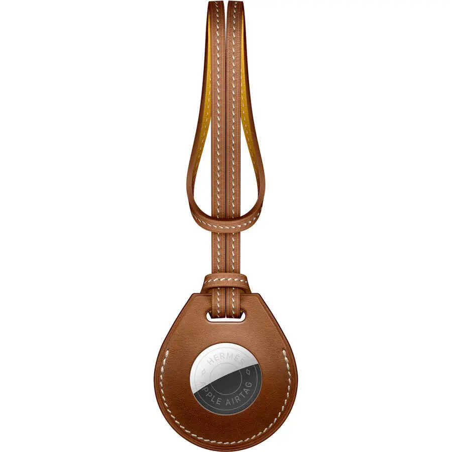 Wiwu Bag Charm AirTag Anahtarlık, Suni Deri Kemer Tasarımı