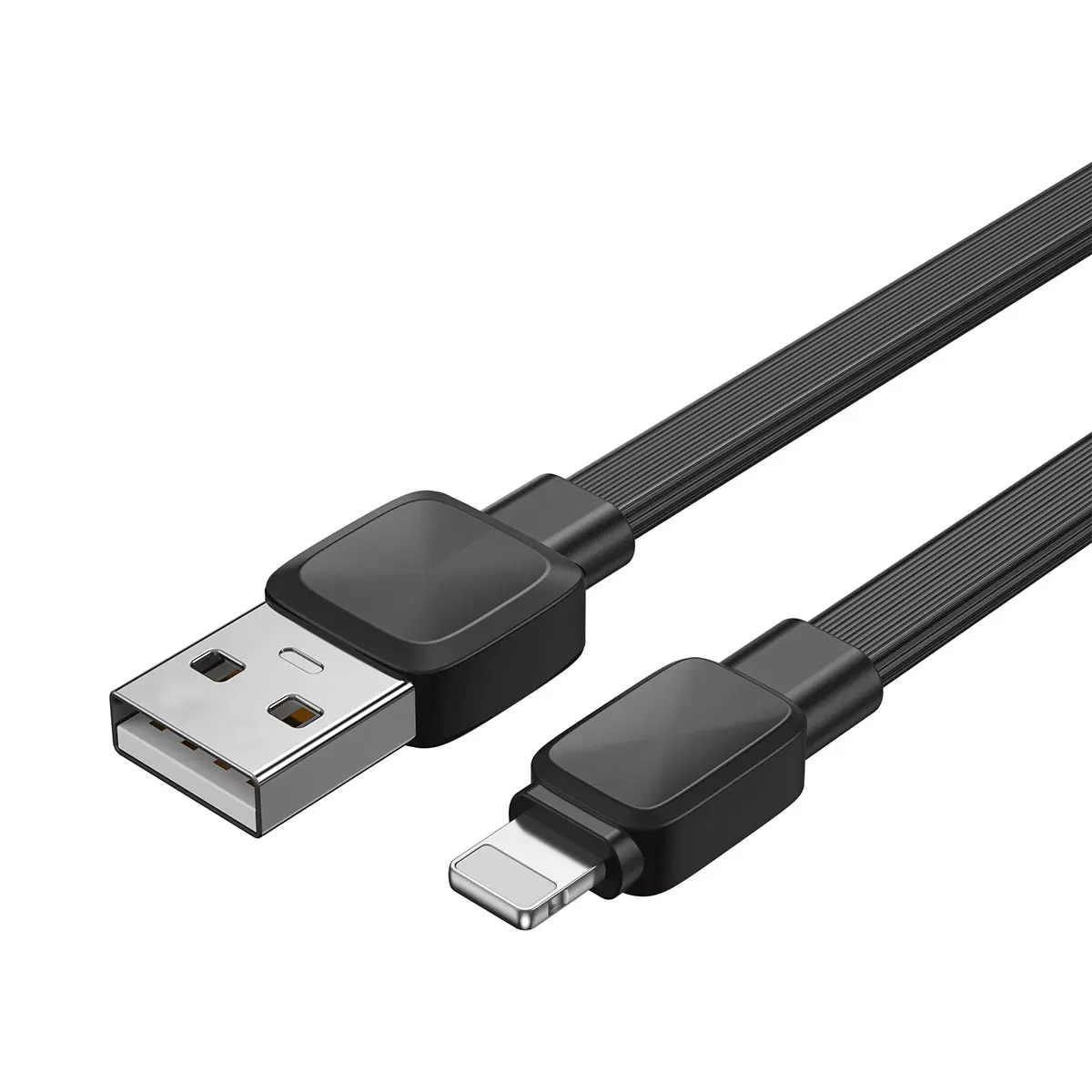 Wiwu Bravo Wİ-C003 USB-A to Lightning Şarj Kablosu, 1 m Yassı Tasarım