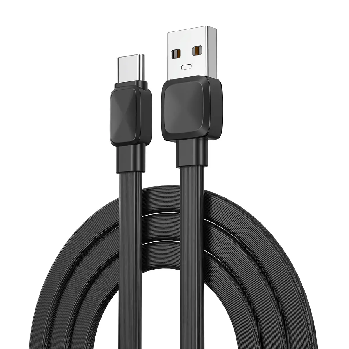 Wiwu Bravo Wİ-C003 USB-A to Type-C Yassı Şarj Kablosu, 1 m