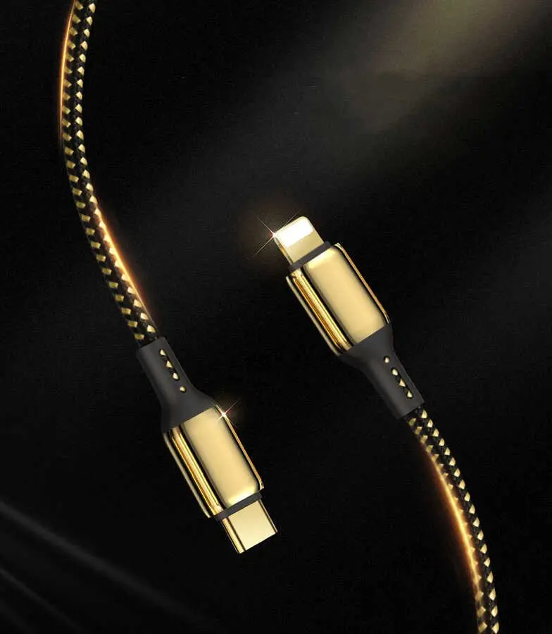 Wiwu Golden Series GD-103 Lightning to PD Şarj ve Data Kablosu, 5 m