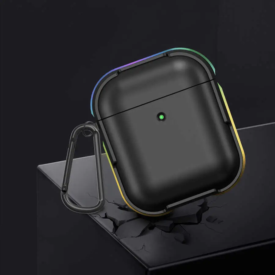 AirPods 1. ve 2. Nesil Alüminyum Çerçeveli Kılıf - Wiwu Defens Armor