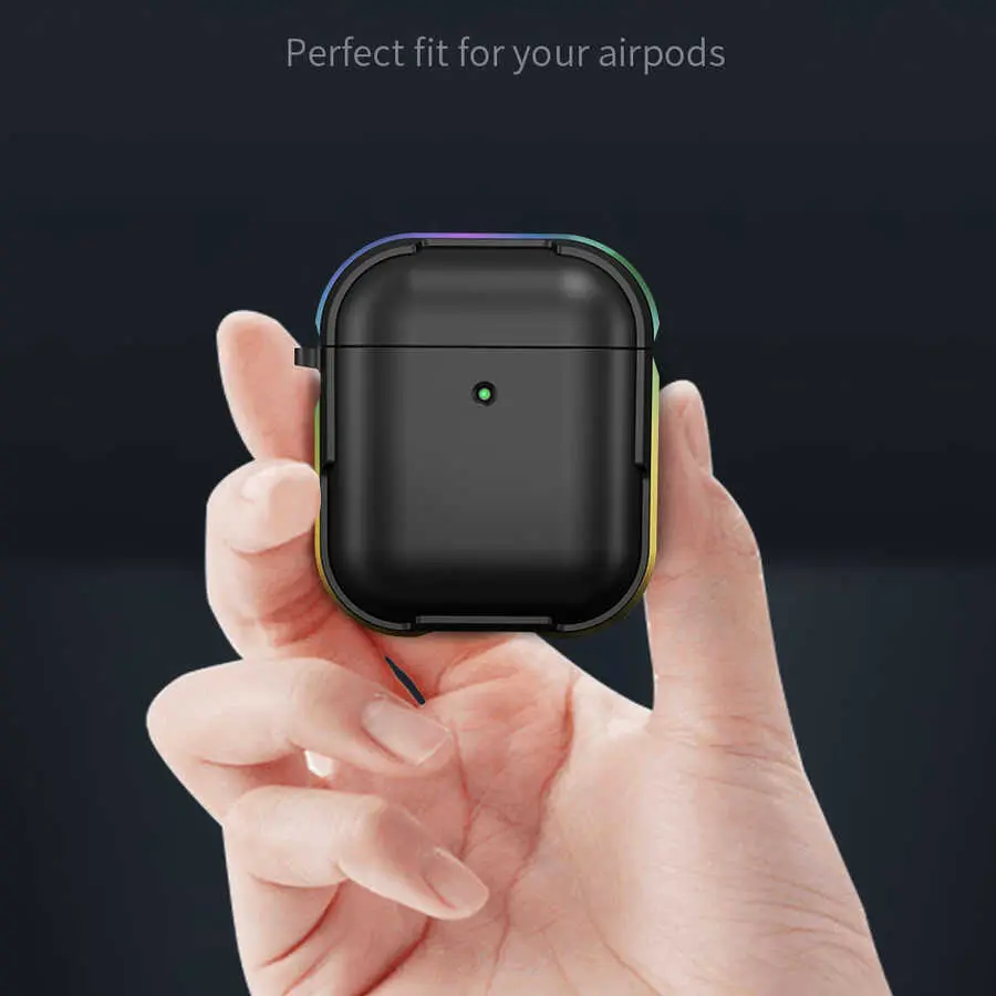 AirPods 1. ve 2. Nesil Alüminyum Çerçeveli Kılıf - Wiwu Defens Armor