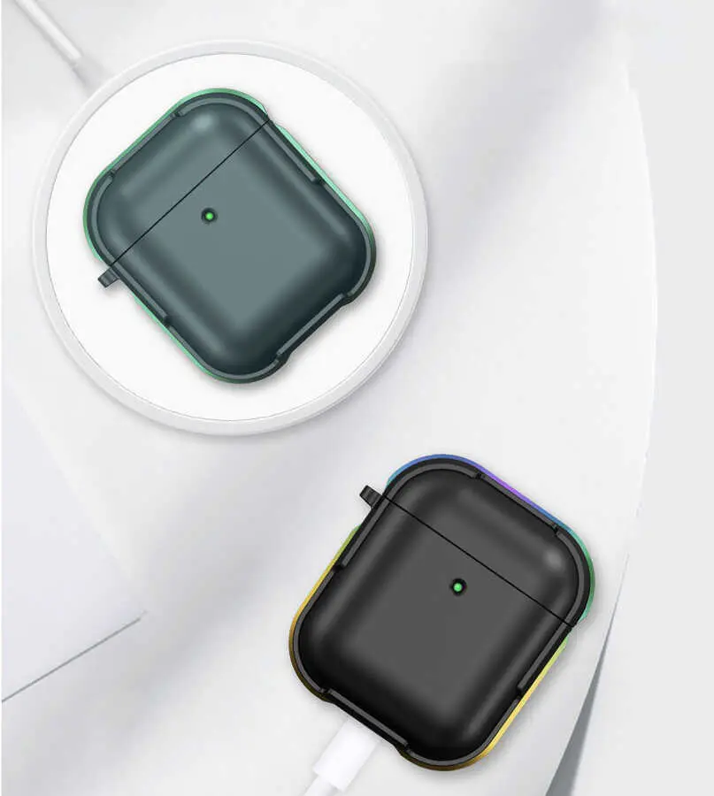 AirPods 1. ve 2. Nesil Alüminyum Çerçeveli Kılıf - Wiwu Defens Armor