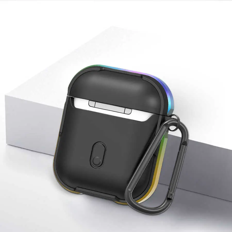 AirPods 1. ve 2. Nesil Alüminyum Çerçeveli Kılıf - Wiwu Defens Armor