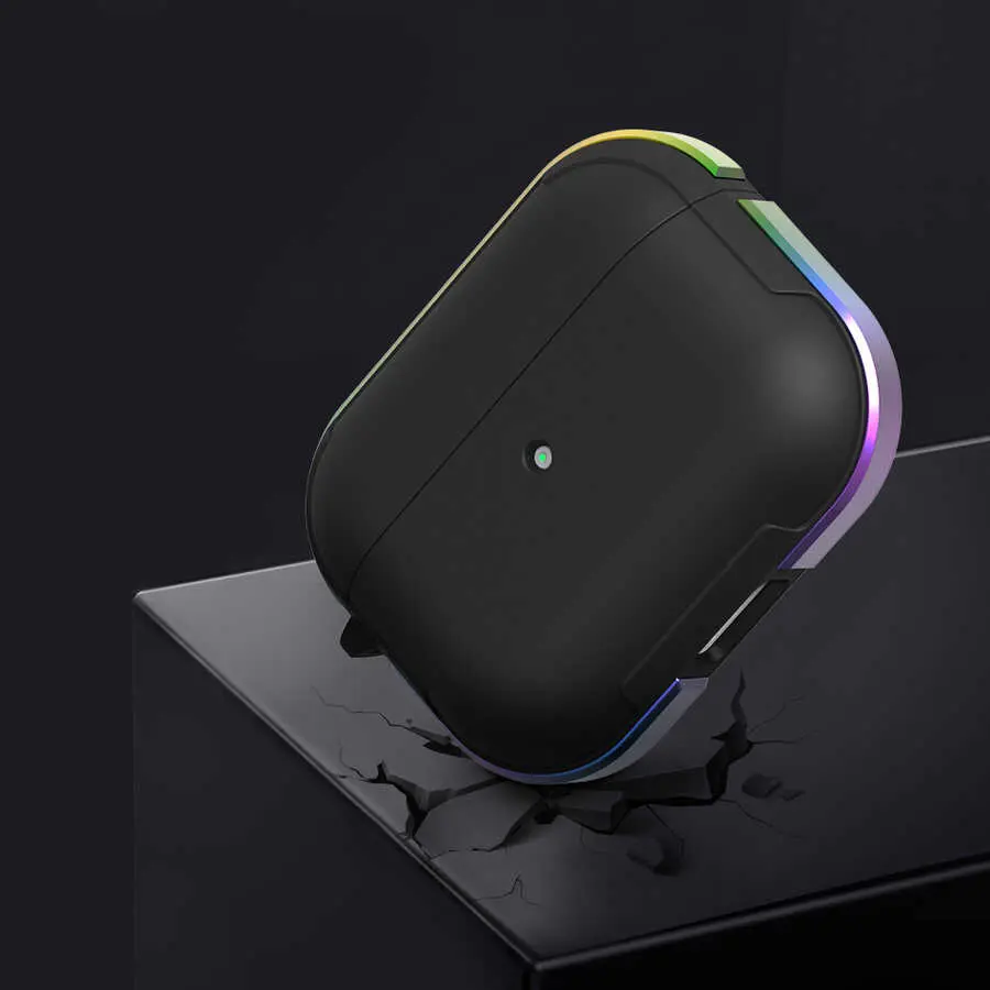 AirPods Pro Kılıf, Renkli Alüminyum Alaşım Çerçeveli - Wiwu Defens Armor