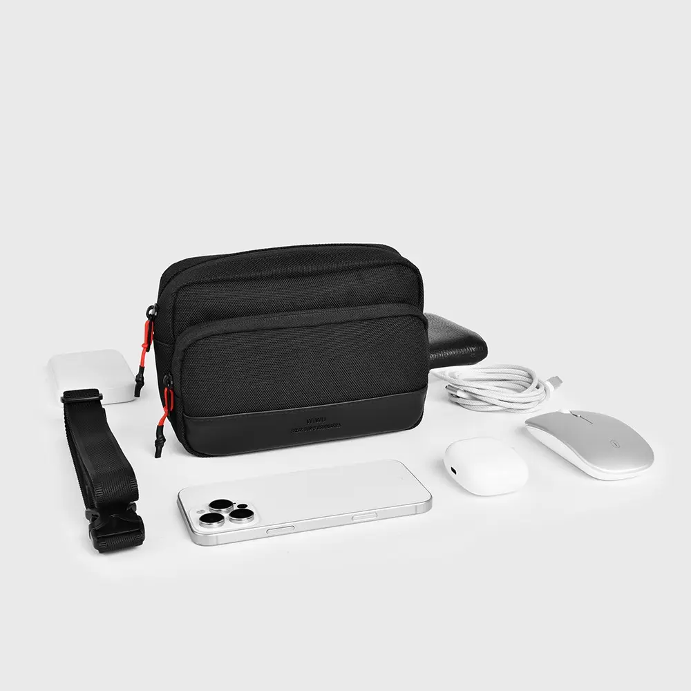 Wiwu Essen Serisi Suya Dayanıklı 1200D Polyester Çapraz Vücut Çantası