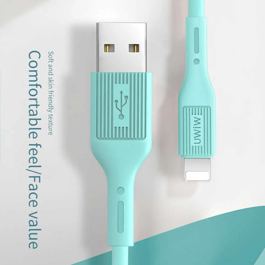 Wiwu G60 Vivid Lightning USB Şarj ve Data Kablosu, 1.2 m