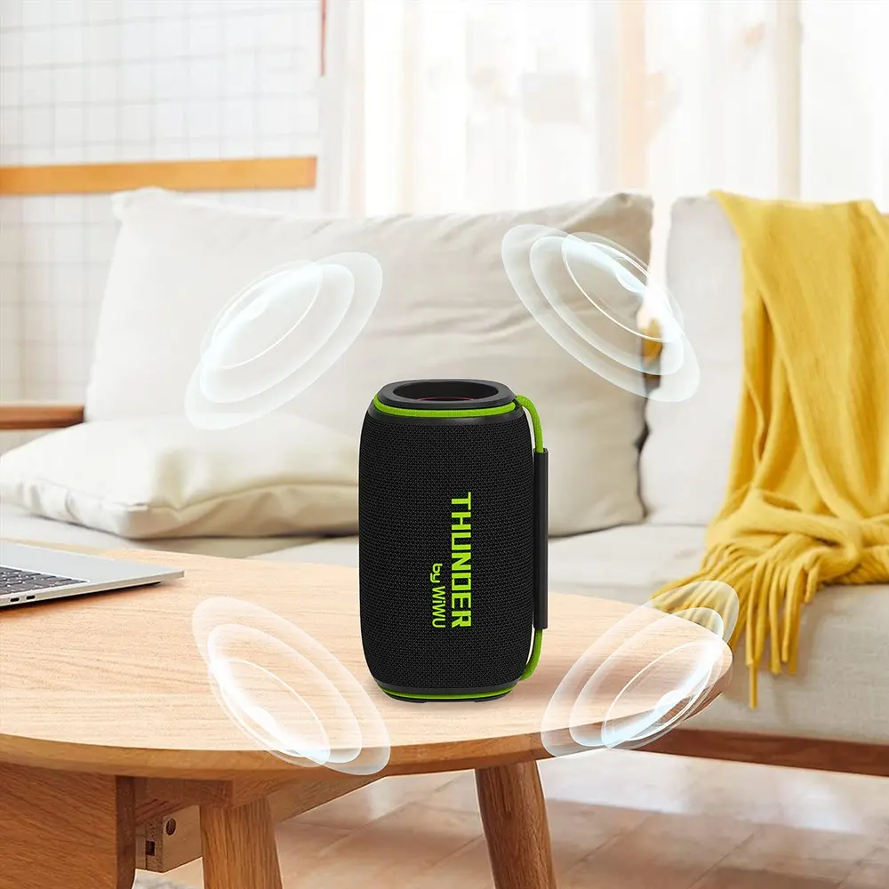 Wiwu H5 Bluetooth Hoparlör, IPX6 Su Geçirmez ve RGB Işıklı