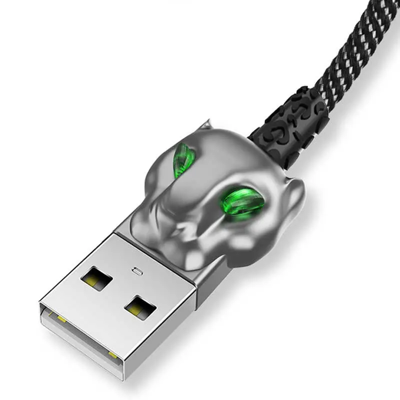 Wiwu Leopard Charging Synic Lightning Kablo, 1 m, 2.4A