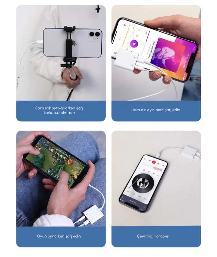 Wiwu LT01 Pro Lightning - 3.5 mm Ses Adaptörü
