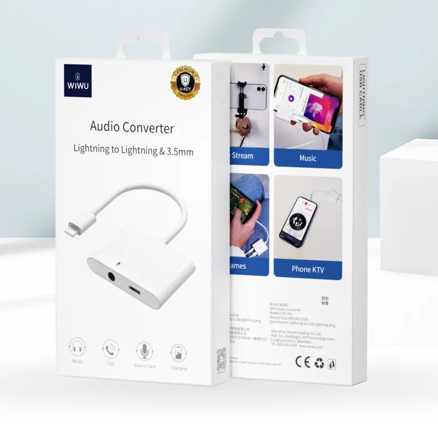 Wiwu LT01 Pro Lightning - 3.5 mm Ses Adaptörü