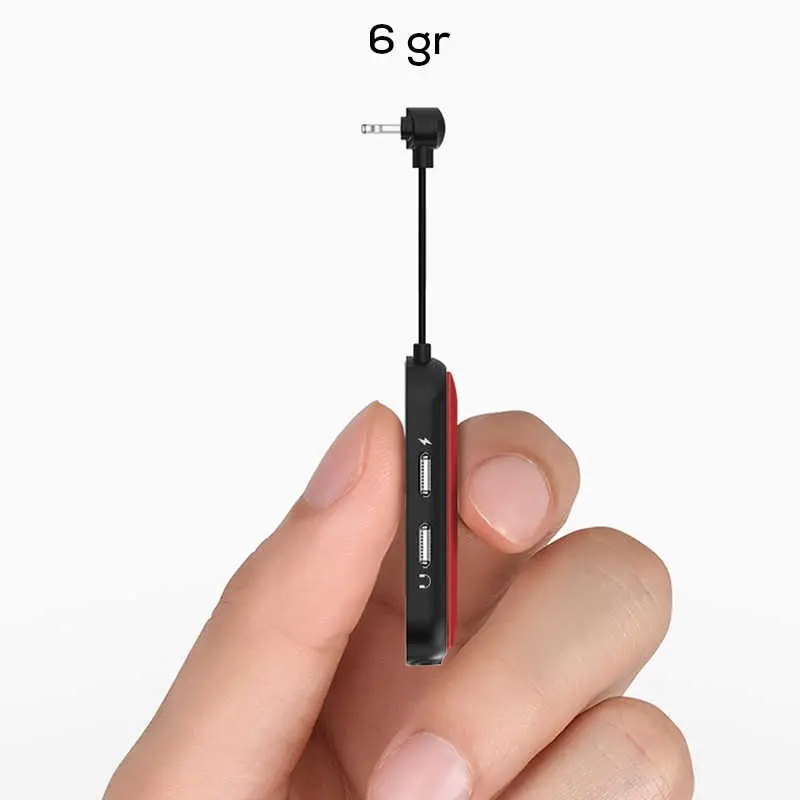 Wiwu LT06 Lightning Şarj ve Ses Adaptörü, 2 Lightning + 3.5 mm Çıkışlı