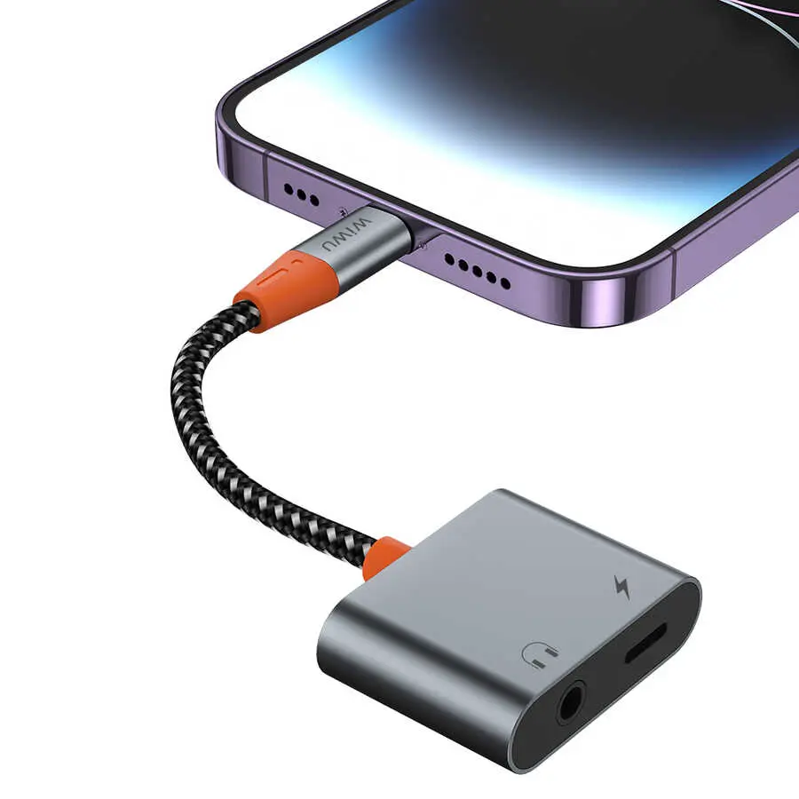 Wiwu LT07 Lightning to 3.5 mm Aux Çevirici Ses Adaptörü