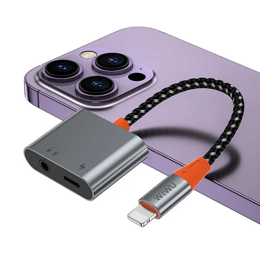 Wiwu LT07 Lightning to 3.5 mm Aux Çevirici Ses Adaptörü