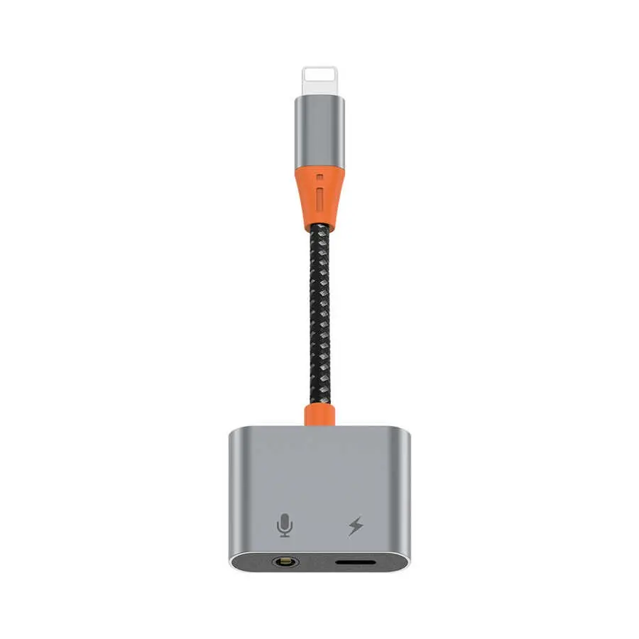 Wiwu LT08 Lightning to 3.5 mm Aux Ses Adaptörü, Konuşma Destekli