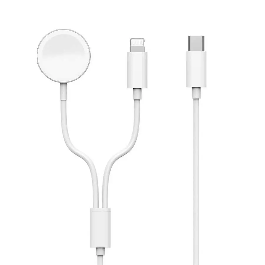 Wiwu M10 2'si 1 Arada Kablosuz ve Lightning PD Şarj Kablosu, 1.5 m