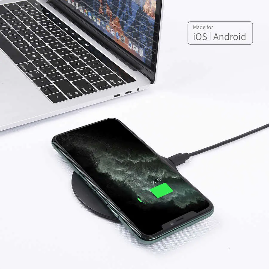 Wiwu M3 15W Manyetik Kablosuz Şarj Cihazı, Android ve iOS Uyumlu