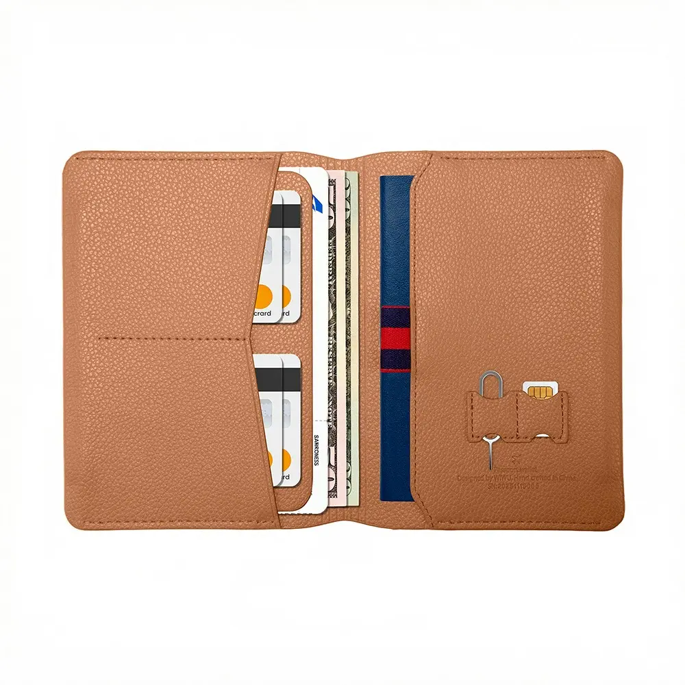 Wiwu Master Passport Wallet RFID Korumalı PU Deri Pasaport Cüzdanı