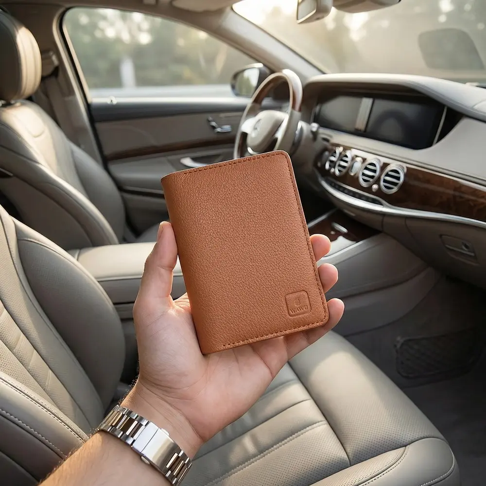 Wiwu Master Passport Wallet RFID Korumalı PU Deri Pasaport Cüzdanı