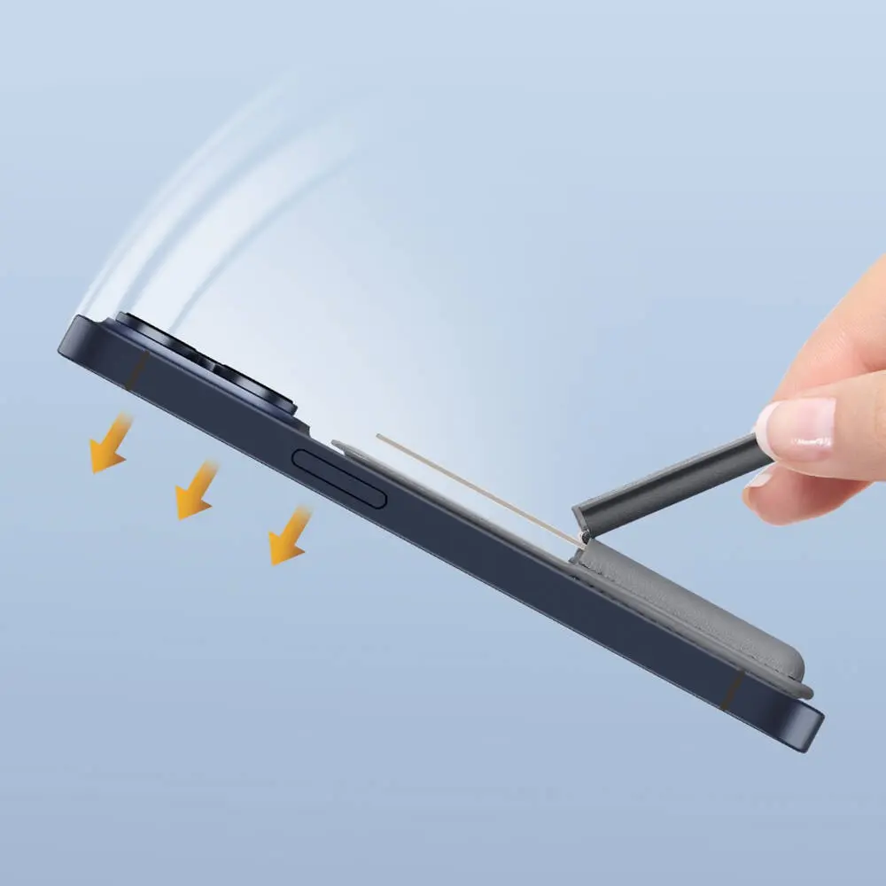 Wiwu MW-001 3 Hazneli PU Magnetik Standlı Kartlık